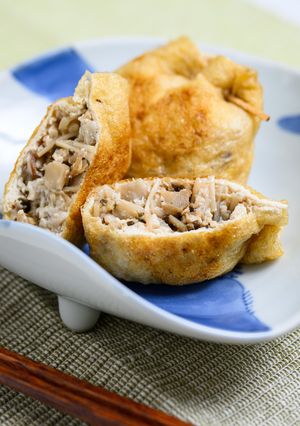 〈動脈硬化の方に〉豆腐ときのこの巾着焼き-レシピのメイン写真