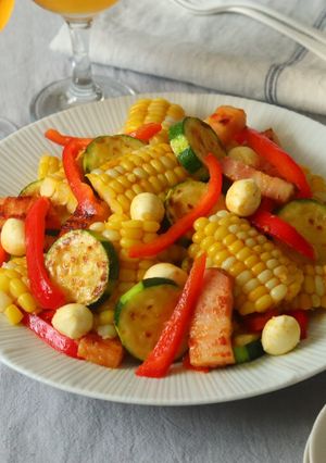 とうもろこしと夏野菜のカレーマリネ-レシピのメイン写真