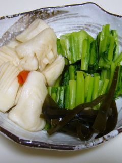 『❀カブの葉のお漬物❀』-レシピのメイン写真