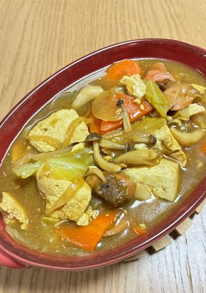 フライパン１つで簡単！和風スープカレー-レシピのメイン写真