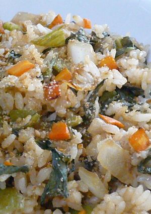 こんぶだしの素で簡単高菜チャーハン♪-レシピのメイン写真