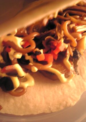 焼きそばのトルティーヤ巻き-レシピのメイン写真