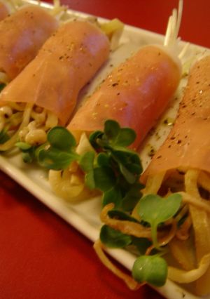 エノキとカイワレの生ハム巻き♪-レシピのメイン写真