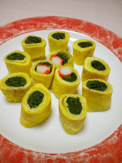 ✿味付きほうれん草のたまご巻き✿-レシピのメイン写真