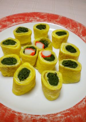 ✿味付きほうれん草のたまご巻き✿-レシピのメイン写真