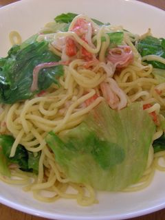 かにかまとレタスのあっさり塩焼きそば-レシピのメイン写真