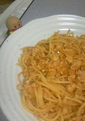 ひき肉でナポリタン☆･ﾟ*｡-レシピのメイン写真