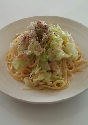 ツナキャベツクリームパスタ-レシピのメイン写真