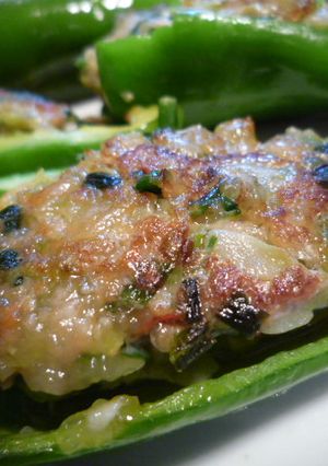 余った餃子の具で肉詰めピーマン-レシピのメイン写真