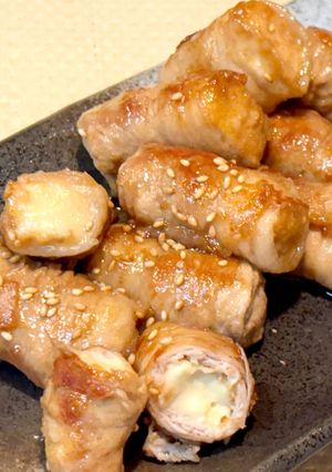 簡単夕食副菜弁当に♪子供も◎厚揚げチーズ肉巻き-レシピのメイン写真