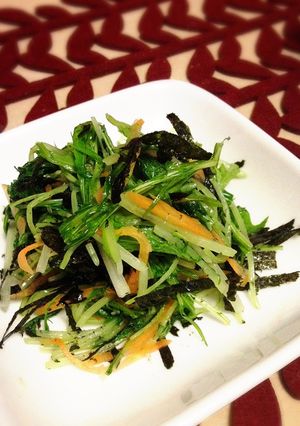 水菜とにんじんのナムル☆-レシピのメイン写真