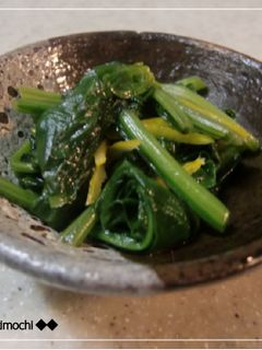 ほうれん草のポン酢炒め-レシピのメイン写真