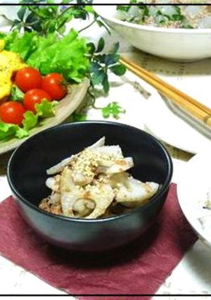 れんこんのきんぴら~味付けは白だしだけ~-レシピのメイン写真