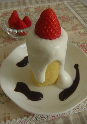 キャンドルロールケーキ♬-レシピのメイン写真