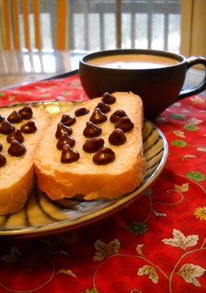 チョコチップトースト-レシピのメイン写真