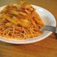 ランチに★じゃがいもとツナのナポリタン