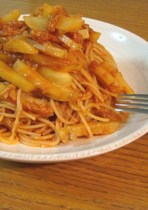 ランチに★じゃがいもとツナのナポリタン-レシピのメイン写真