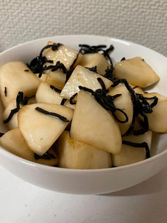 カブの塩昆布和え-レシピのメイン写真