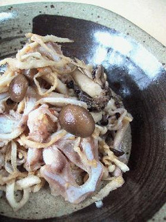 豚軟骨と茸の風味炒め。-レシピのメイン写真