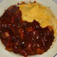 鶏ささみでオムハヤシ