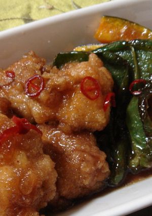 唐揚げと野菜の揚げびたし♪-レシピのメイン写真