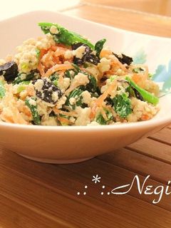 ∮ ほうれん草の味のりღ白和え ∮-レシピのメイン写真