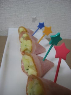 チーズ入りマッシュポテトのハム包み-レシピのメイン写真