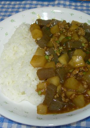 大根とコンニャクの和風カレー-レシピのメイン写真