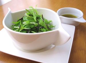 ∮ 水菜と味のり柚子コショウღサラダ ∮-レシピのメイン写真