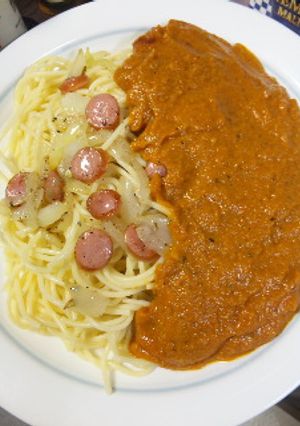 コラーゲン鍋の素であんかけスパゲテｨ-レシピのメイン写真