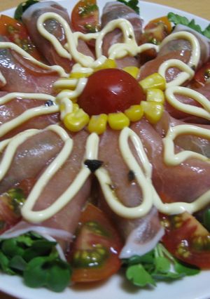 おもてなしに☆カイワレの生ハム巻きサラダ-レシピのメイン写真