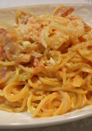 トマトクリームチーズパスタ♪-レシピのメイン写真