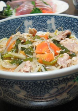 ☆麺入りトン汁（ﾁｮｲ辛）☆-レシピのメイン写真