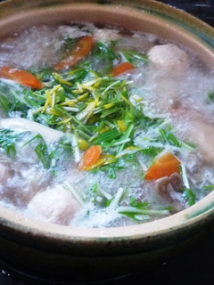柚子たっぷり。鶏団子と水菜のほうとう-レシピのメイン写真