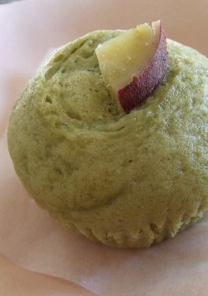 さつま芋餡いりの＊抹茶蒸しケーキ＊-レシピのメイン写真