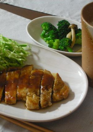 みんな大好き豚テキを赤ワインソースで♪-レシピのメイン写真