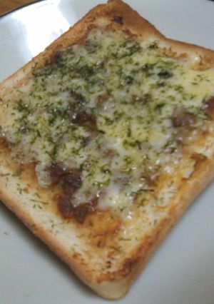 黒豚みそチーズトースト（青のり仕立て☆）-レシピのメイン写真