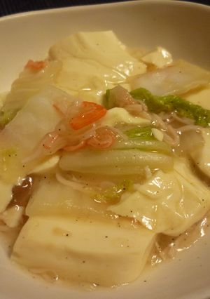 白菜とお豆腐のかに風味あん-レシピのメイン写真