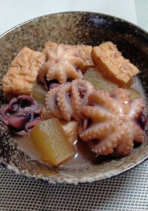 イイダコと厚揚げのほっこり煮物-レシピのメイン写真