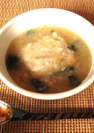 牡蠣餅雑煮-レシピのメイン写真