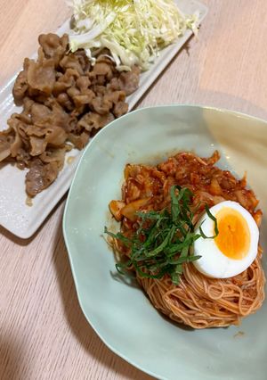 韓国夏の定番！ 簡単キムチビビン麺-レシピのメイン写真
