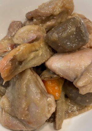 玉こんにゃくと鶏もも肉の煮物-レシピのメイン写真