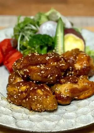 鶏唐揚げのごま醤油絡め　簡単-レシピのメイン写真