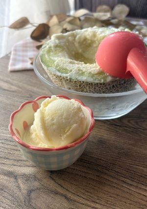 SNSで話題の！メロンジェラート-レシピのメイン写真