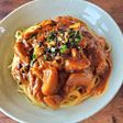 トゥルトゥル茄子とトマトの鬼旨パスタ🍝