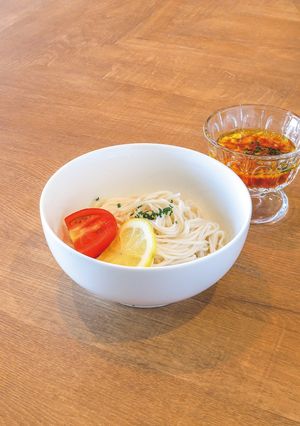 夏バテにも最適！そうめんのトマトつけ汁-レシピのメイン写真