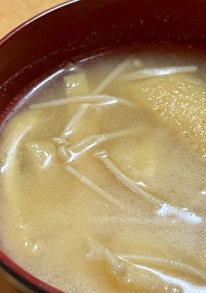 えのきと油揚げの味噌汁-レシピのメイン写真
