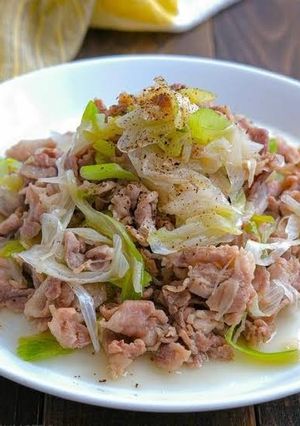 【ブライトワン】余り野菜と豚コマの白だし炒め煮-レシピのメイン写真