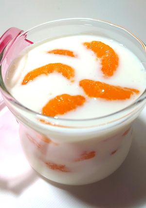 簡単！美味！♬みかんのヨーグルトゼリー♬-レシピのメイン写真