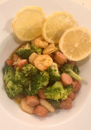 エビとソーセージのペペロンチーノ-レシピのメイン写真